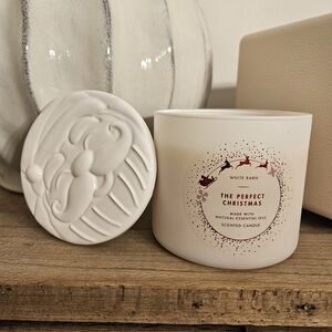 Bath And Body Works The Perfect Christmas Triple Wick Candle With Sanra Lid New